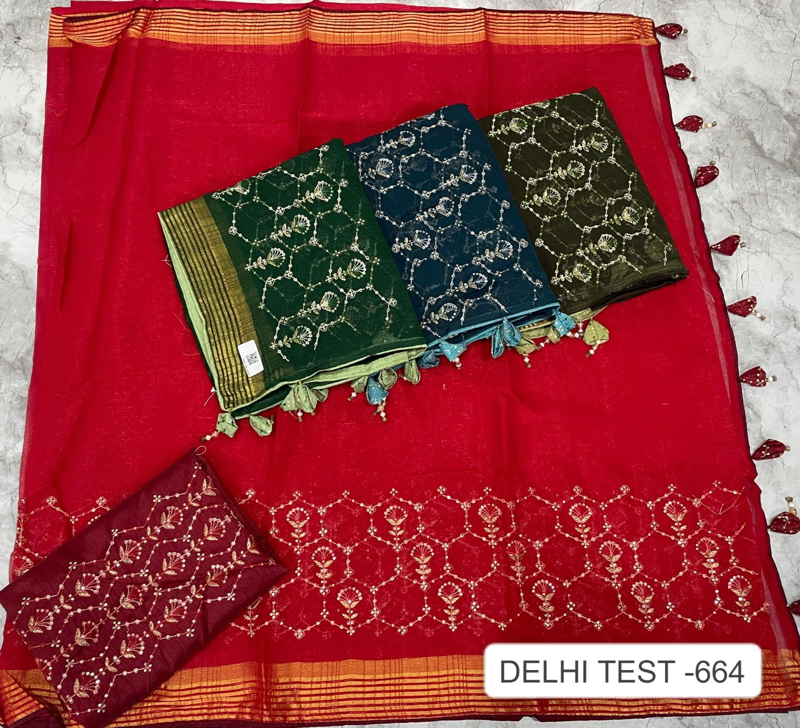Delhi Test 664 By Kalpatru Chiffon Work Designer Sarees Wholesale Price In Surat